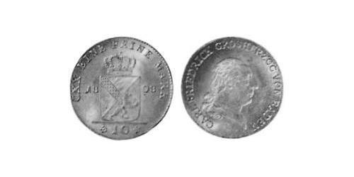 10 Kreuzer Grand Duchy of Baden (1806-1918) Argento 