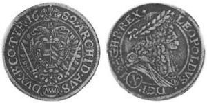 10 Kreuzer Sacro Romano Impero (962-1806) Argento 