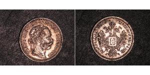 10 Kreuzer Imperio austrohúngaro (1867-1918) Plata Franz Joseph I (1830 - 1916)