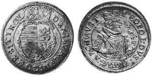 10 Kreuzer Sacro Imperio Romano (962-1806) Plata 
