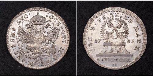 10 Kreuzer Sacro Imperio Romano (962-1806) Plata 
