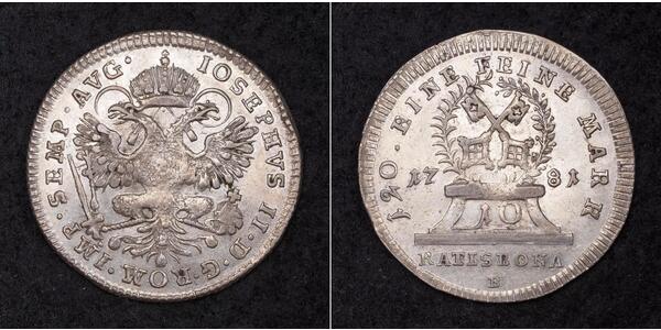 10 Kreuzer Sacro Imperio Romano (962-1806) Plata 