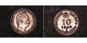 10 Kreuzer Kaisertum Österreich (1804-1867) Silber Franz Joseph I (1830 - 1916)