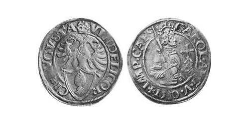 10 Kreuzer Imperial City of Augsburg (1276 - 1803) Silver Charles V, Holy Roman Emperor (1500-1558)
