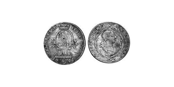 10 Kreuzer Principality of Ansbach (1398–1792) 銀 Charles Alexander, Margrave of Brandenburg-Ansbach (1736 – 1806)