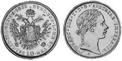 10 Kreuzer 奧地利帝國 (1804 - 1867) 銀 