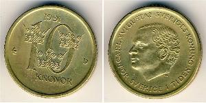 10 Krone Svezia Alluminio/Bronzo 