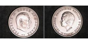 10 Krone Danemark Argent Frédéric IX de Danemark (1899 - 1972)
