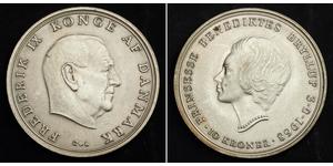 10 Krone Danemark Argent Frédéric IX de Danemark (1899 - 1972)