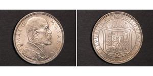 10 Krone Tchécoslovaquie  (1918-1992) Argent 