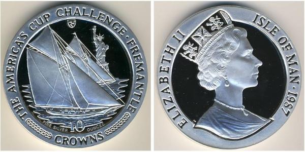 10 Krone Île de Man Argent Elizabeth II (1926-2022)