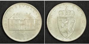 10 Krone Norvegia (1905 - ) Argento Haakon VII di Norvegia (1872 - 1957)