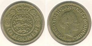 10 Krone Denmark Bronze/Aluminium Margrethe II of Denmark (1940-)