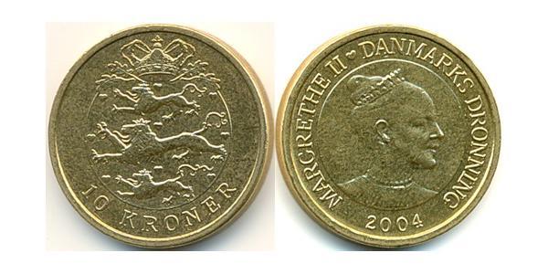 10 Krone Denmark Bronze/Aluminium 