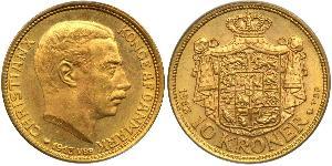 10 Krone Denmark Gold Christian X of Denmark (1870 - 1947)