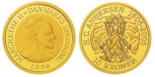 10 Krone Denmark Gold 