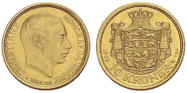 10 Krone Denmark Gold Christian X of Denmark (1870 - 1947)