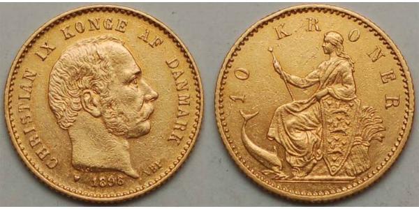 10 Krone Denmark Gold 