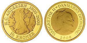 10 Krone Dänemark Gold 