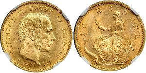 10 Krone Dänemark Gold Christian IX. von Dänemark (1818-1906)