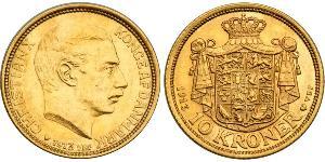 10 Krone Dänemark Gold Christian X. (1870 - 1947)