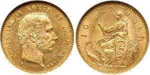 10 Krone Dänemark Gold Christian IX. von Dänemark (1818-1906)