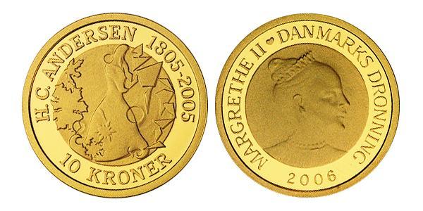 10 Krone Dänemark Gold 