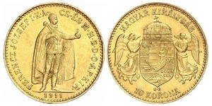 10 Krone Kingdom of Hungary (1000-1918) Gold Franz Joseph I (1830 - 1916)