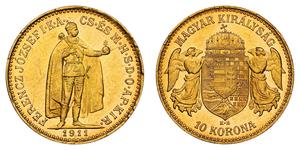 10 Krone Kingdom of Hungary (1000-1918) Gold Franz Joseph I (1830 - 1916)