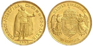 10 Krone Kingdom of Hungary (1000-1918) Gold Franz Joseph I (1830 - 1916)