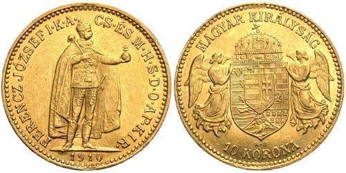 10 Krone Kingdom of Hungary (1000-1918) Gold Franz Joseph I (1830 - 1916)