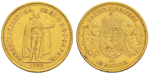 10 Krone Kingdom of Hungary (1000-1918) Gold Franz Joseph I (1830 - 1916)