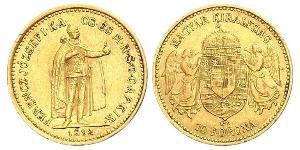 10 Krone Königreich Ungarn (1000-1918) Gold Franz Joseph I (1830 - 1916)
