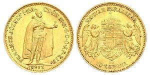 10 Krone Königreich Ungarn (1000-1918) Gold Franz Joseph I (1830 - 1916)