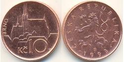 10 Krone Tschechien Kupfer/Stahl 