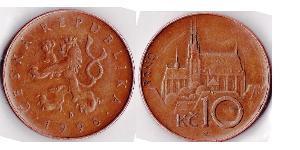 10 Krone Tschechien Kupfer/Stahl 