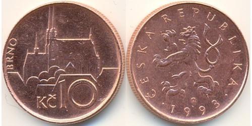 10 Krone Tschechien Kupfer/Stahl 