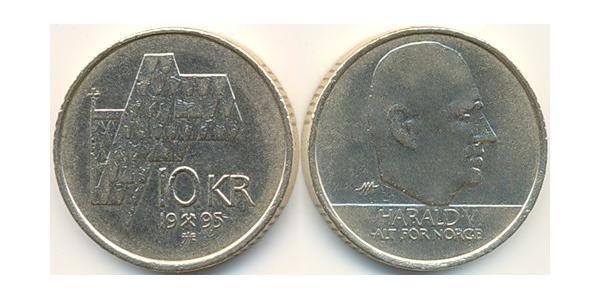 10 Krone Norwegen Messing 