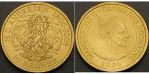 10 Krone Danemark Or 