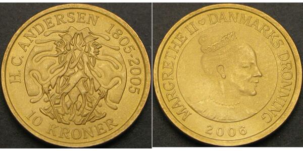 10 Krone Danemark Or 