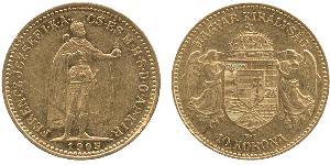 10 Krone Royaume de Hongrie (1000-1918) Or Franz Joseph I (1830 - 1916)