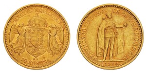 10 Krone Royaume de Hongrie (1000-1918) Or Franz Joseph I (1830 - 1916)