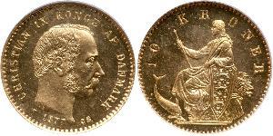 10 Krone Dinamarca Oro Christian IX de Dinamarca (1818-1906)