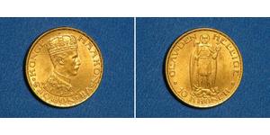 10 Krone Norvegia Oro Haakon VII di Norvegia (1872 - 1957)