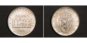 10 Krone Kongeriket Norge (1905 - ) Silber Haakon VII. (1872 - 1957)