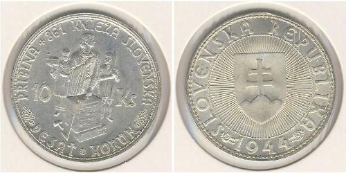10 Krone Slowakei Silber 