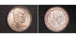 10 Krone Czechoslovakia (1918-1992) Silver 