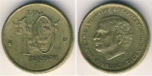 10 Krone Suecia Tin/Cobre/Zinc 