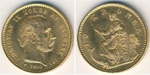 10 Krone 丹麦 金 