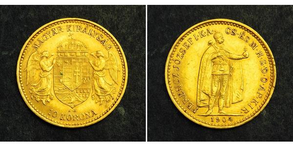 10 Krone 匈牙利王国 金 弗朗茨·约瑟夫一世 (1830 - 1916)